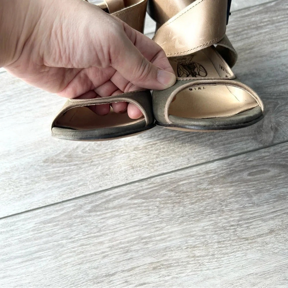 Fly London Sage Green Leather Ankle Strap Sandal Made in Portugal - Picture 7 of 14